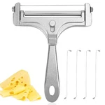 Lasuroa Cheese Cutter, Stainless Steel Slicer With 4PCS Extra Wires Ad.... Fixed Price $13.81.