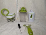 Set Of Kitchen Spiral Slicer + 2 In 1 Juicer Pull Chopper Peeler. Fixed Price $16.00.