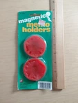 1979 Kitchen King Tomato Slice Magnetic Memo Holders - Fridge Magnets. Fixed Price $9.95.