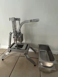 Nemco 56750 Commercial Fruit & Vegetable Slicer + 2 Stainless Steam Pans. Fixed Price $183.75.
