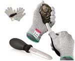 Oyster Shucking Set High Performance Level 5 Protection Food Grade Cut Resistant. Fixed Price $22.75.