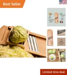 Cabbage Shredder & Slicer For Finely Cut Sauerkraut, Coleslaw. With Finger Pr.... Fixed Price $151.19.