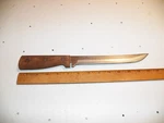 Vintage Old Homestead Slicer Knife Lifetime Cutlery, Stainless Steel Wood Handle. Fixed Price $7.99.