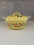 Descoware Robert Markley Citron Yellow Enamel Dutch Oven Cast Iron With Lid. Fixed Price $83.09.