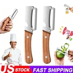 1-3PCS Stainless Steel Peeler With Wooden Handle Fruit & Vegetable Slicer-new. Fixed Price $23.74.