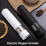 Electric Salt & Pepper Grinder, Adjustable, Rechargeable Kitchen Spice Mill. Fixed Price $18.99.