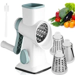Hansgo Rotary Cheese Grater, Hand Crank Shredder, Vegetable M, White. Fixed Price $28.22.