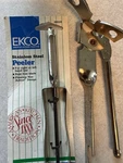 Vtg Ekco Stainless Steel Peeler 1986, Nos, Still On Card & Can Opener. Fixed Price $22.00.