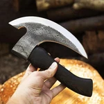 Usa Sword & Blade Viking Pizza Axe Carbon Steel Kitchen Tool Ash Wood W/sheath. Fixed Price $59.99.