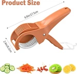 Ergonomic Fruit And Vegetable Slicer Comfortable Kitchen Food Preparation. Fixed Price $28.11.