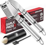 Alpha Grillers Garlic Press Stainless Steel - Professional Black. Fixed Price $35.94.