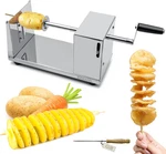 Manual Spiral Potato Cutter, Stainless Steel Tornado Twister With Blades For Cur. Fixed Price $46.99.