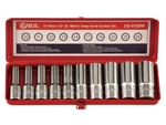Genius Tools Piece 1/2" Dr. Metric Deep Hand Socket Set GS-410DM. Fixed Price $67.08.
