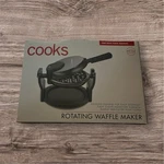 Cooks 180* Rotating Waffle Maker Easy Clean Non Stick Folding Handle Nib. Fixed Price $45.00.