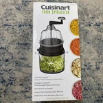 Cuisinart Food Spiralizer, Black. Fixed Price $9.95.