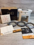 Vintage Popeil 1963 Veg-o-matic Food Preparer #707 W/3 Blades, Stone, Box, Guide. Fixed Price $29.99.