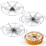 Ziliny 3 Pieces 8-CUT, 7-CUT And 6-CUT Cutter 10.6 Inches Diameter Stainl.... Fixed Price $55.76.