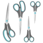 Asdirne Scissors Set Of 4, Premium Stainless Steel Razor Blades, Ergonomic Se.... Fixed Price $17.09.
