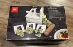 Paderno World Cuisine Williams Sonoma 4-BLADE Spiralizer Vegetable Slicer. Fixed Price $18.99.