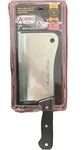 Winco Acero KFP-72 7" German Steel Cleaver Forged Straight Edge Black Handle. Fixed Price $18.00.