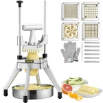 Vevor Potato Slicer Commercial Vegetable Fruit Cutter Chopper 4 Blades & Tray. Fixed Price $83.90.