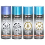 4 Cans Metallic Blue Acrylic Car Wheel Paint-brilliant Finish High Durability. Fixed Price $53.99.