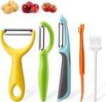 Pelador De Verduras, 5 Piezas Acero Inoxidable Para Pelar Patatas Y Naranjas.. Fixed Price $19.99.