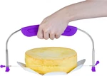 Adjustable Cake Leveler Cutter 9 Heights Stainless Steel Double Wire Slicer Purp. Fixed Price $14.55.