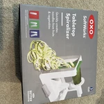 Oxo Tabletop Spiralizer W/ 3 Steel Interchangeable Blades, Creates Noodles, New. Fixed Price $29.99.