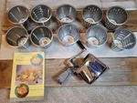 Saladmaster Kitchen-quip Vtg Food Processor 10 Cones, Hand Crank, Manual No Base. Fixed Price $47.99.