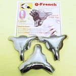 Q-products Q-french Medium Triple Tips Pink & White Acrylic Nail Cutter 3PCS. Fixed Price $24.45.
