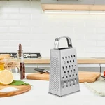 Kitchen Stainless Steel 4-SIDED Box Food Grater Vegetable Cheese Slicer Shredder. Fixed Price $296.00.
