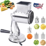 Rotary Cheese Grater Hand Drum Slicer Crank Vegetable Chopper Stainless Steel Us. Fixed Price $41.54.