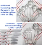 Choose Your Pieces Of Japan Lauffer Magnum 18/8 Stainless Steel Modern Flatware. Fixed Price $37.95.