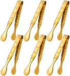 6-PIECES Inch Gold Mini Tongs For Appetizers, Serving Utensils Ser.... Fixed Price $23.72.