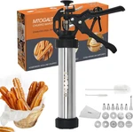 Maker Machine, 21-PIECE Stainless Steel Gun Kit, Churros. Fixed Price $36.02.