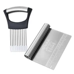 Bench Scraper Dough Chopper Onion Holder For Slicing Slicer Cutter With.... Fixed Price $13.87.