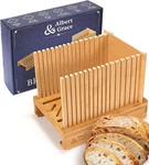 Albert&grace Bamboo Bread Slicer For Homemade Adjustable Slicing Guide. Fixed Price $36.99.