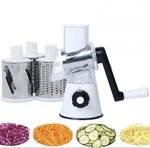 Manual Rotary Cheese Grater Vegetable Slicer Cutter 3 Drum Blades Kitchen Tool. Fixed Price $16.99.