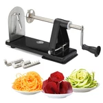 Ico Spiralizer Vegetable Slicer And Curly Fries Maker, 4-BLADE, Black. Fixed Price $38.05.