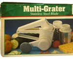 Vintage Cooks Collection Multi Grater/slicer Stainless Steel Blade New Box. Fixed Price $8.99.
