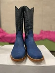 Cutter Toe Blue Rough Out 9.5E Custom Made Eptx Go My Card.. Fixed Price $475.00.