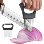 2 Pcs Onion Holder For Slicing Stainless Steel Vegetable & Fruit Cutter Chopper. Fixed Price $11.50.