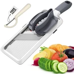 Yamjug Multi Handheld Mandoline Slicer - Adjustable Stainless Medium, Gray. Fixed Price $17.08.