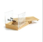 Norpro Deluxe Wooden/acrylic Slicer W/ Crumb Catcher "our Daily Bread" New. Fixed Price $18.99.