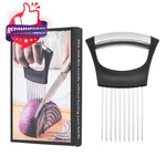 Onion Holder & Food Slicer Cutter Tool Stainless Steel Vegetable Fruit.... Fixed Price $10.38.
