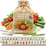 30 Variety Herb Vegetable Seeds Kit Heirloom Non Gmo Garden Starter Set. Fixed Price $36.99.
