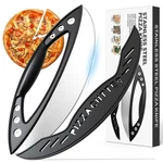 Ailuropoda 12-INCH Pizza Rocker Blade Cutter, Stainless Steel Inch, Silver. Fixed Price $11.68.