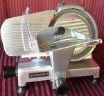 New 10" Manual Deli Slicer Machine Meat Cheese 110V Etl Uniworld SL-10E #1045. Fixed Price $624.98.