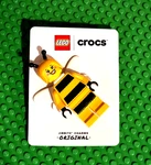 Lego Crocs Jibbitz Charm: 4LW Bumblebee Minifig (10018258) New! Ships Carefully. Fixed Price $14.95.